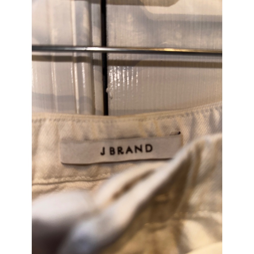 J Brand White Wide Leg Crop Jeans Paperbag Waist Casual Size 32 - Picture 9 of 12